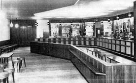 Interior view of the main Bar. 1971